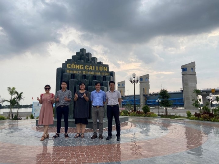 Khảo sát thực tế tại cống Cái Lớn-Cái Bé